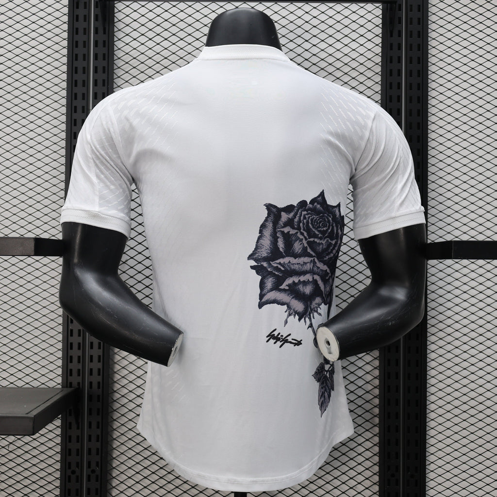 2024-25 Real Madrid Y3 White Rose Player Size