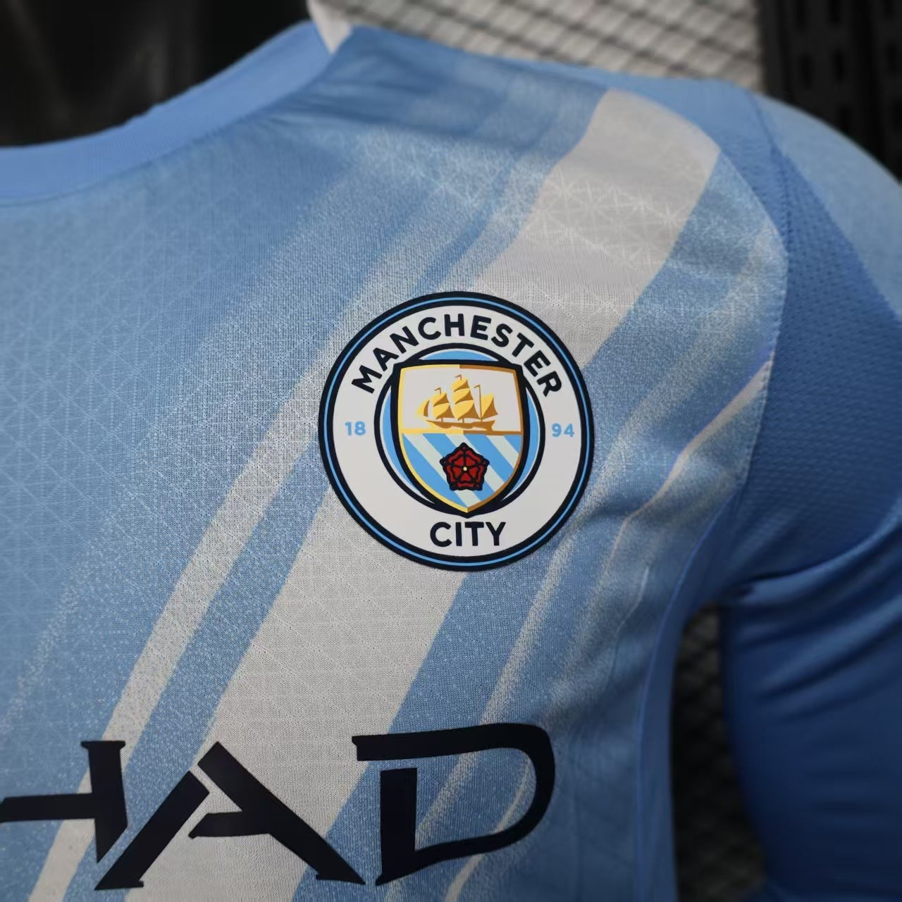 2025-26 Manchester City Versión jugador local Manga larga