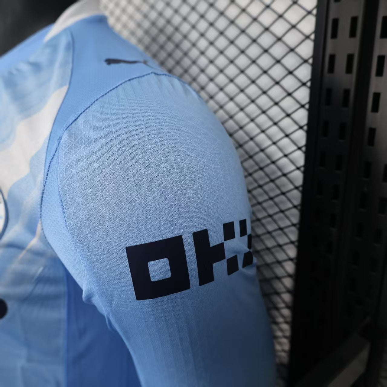 2025-26 Manchester City Versión jugador local Manga larga