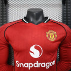 2025-26 Manchester United Home Player Version Long sleeves