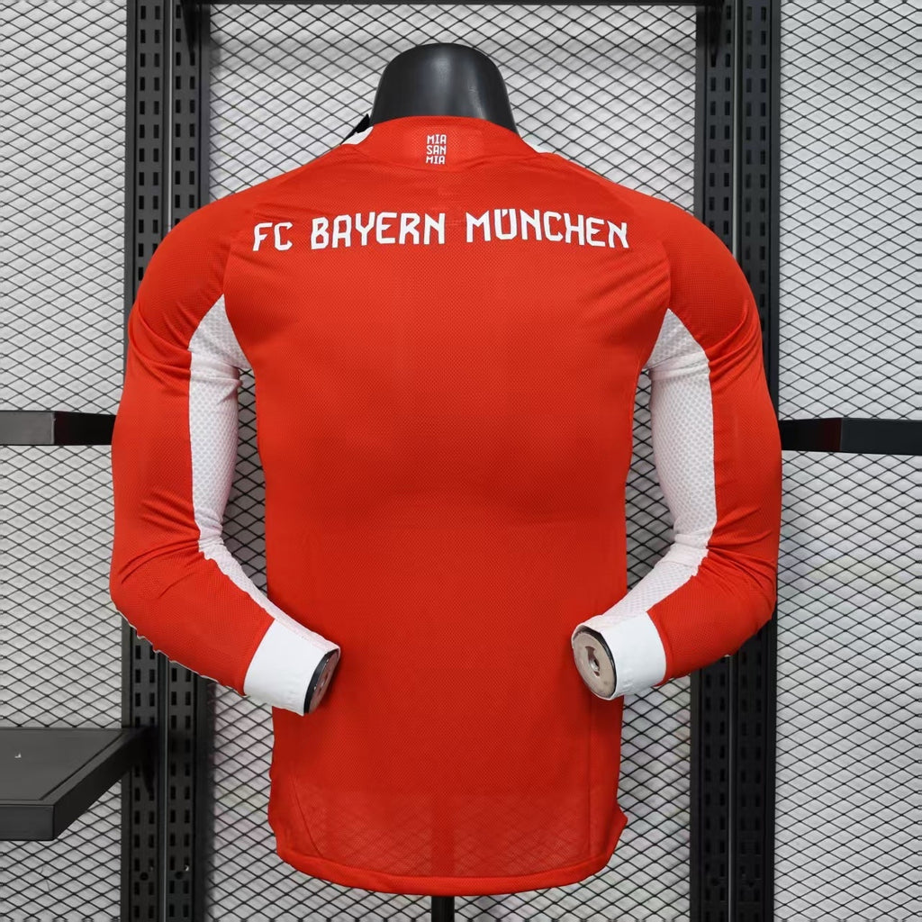 2025-26 Bayern Múnich Versión Jugador Local Manga Larga