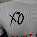 2025-26 Paris Champions XO exklusiver Sponsor Weiße Spielerversion