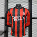 2025-26 AC Milan Home Player Version Long sleeves