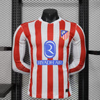 2025-26 Atletico Madrid Home Player Version Long sleeves