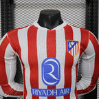 2025-26 Atletico Madrid Home Player Version Long sleeves
