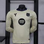2025-26 Barcelona Away Player Version Long sleeves
