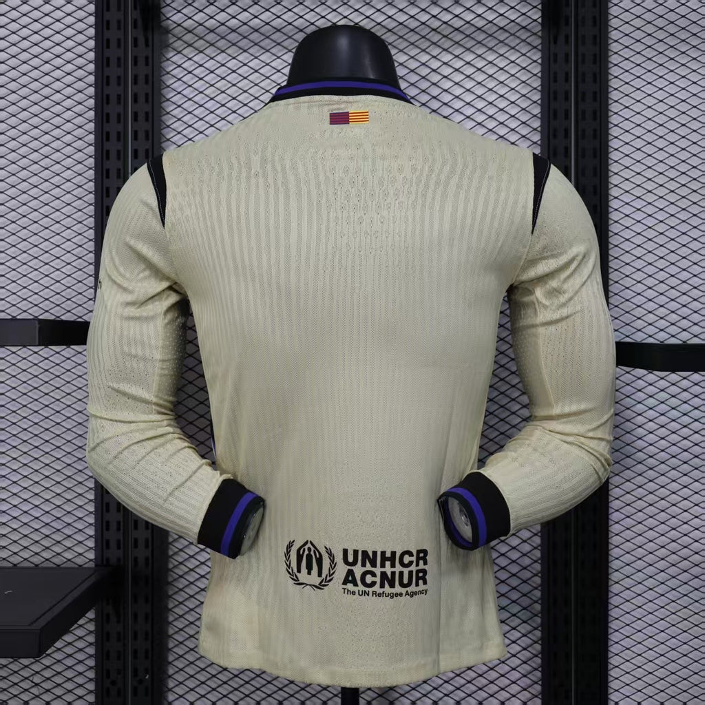 2025-26 Barcelona Away Player Version Long sleeves