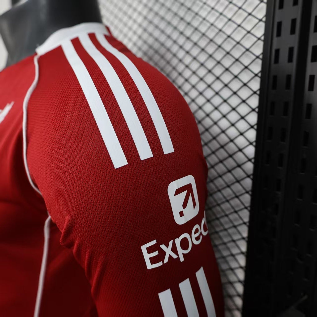 2025-26 Liverpool Home Player Version Long sleeves