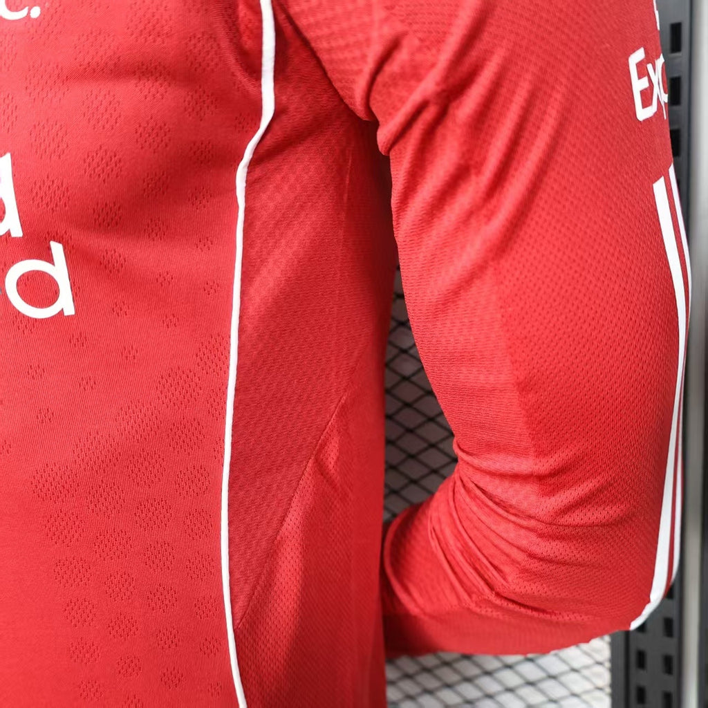 2025-26 Liverpool Home Player Version Long sleeves