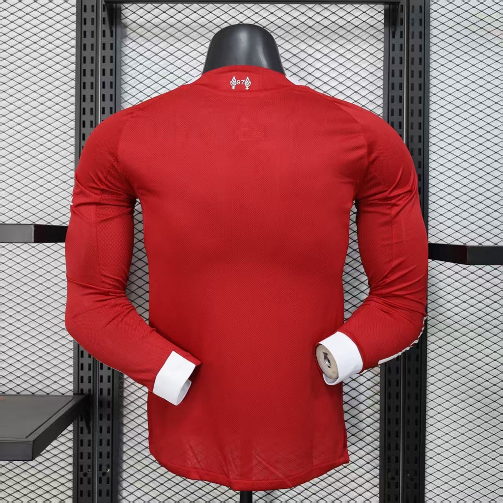 2025-26 Liverpool Home Player Version Long sleeves