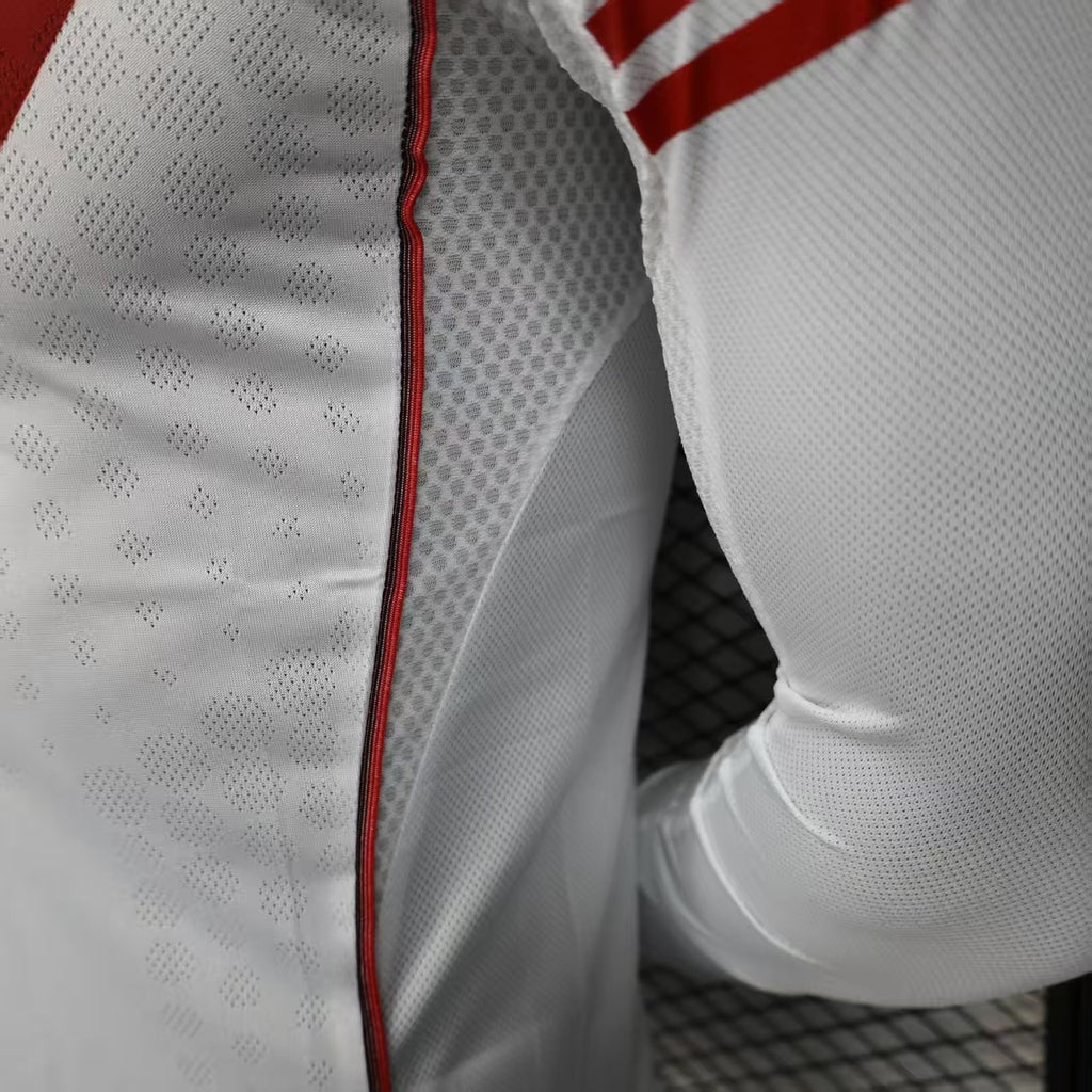 2025-26 River Plate White Player Version Long sleeves