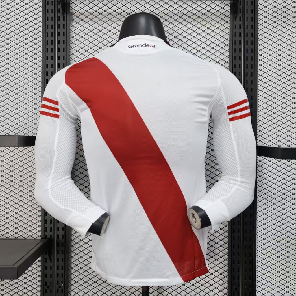 2025-26 River Plate White Player Version Long sleeves