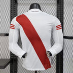 2025-26 River Plate White Player Version Long sleeves