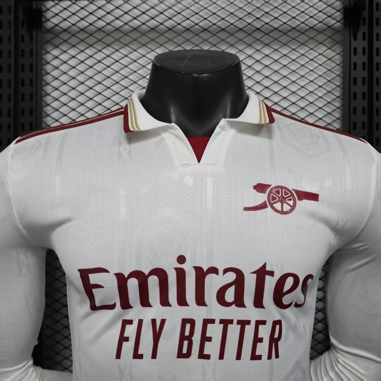 2025-26 Arsenal Auswärtstrikot Spielerversion Langarm