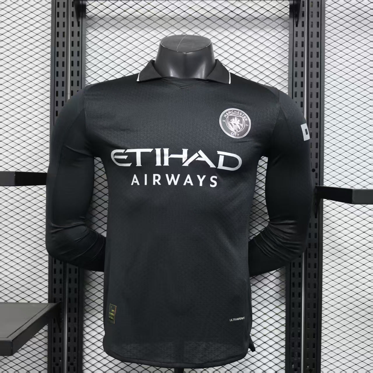 2025-26 Manchester City Negra Versión Jugador Especial Manga Larga
