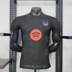 2025-26 Barcelona Black Special White Team Emblem Player Version