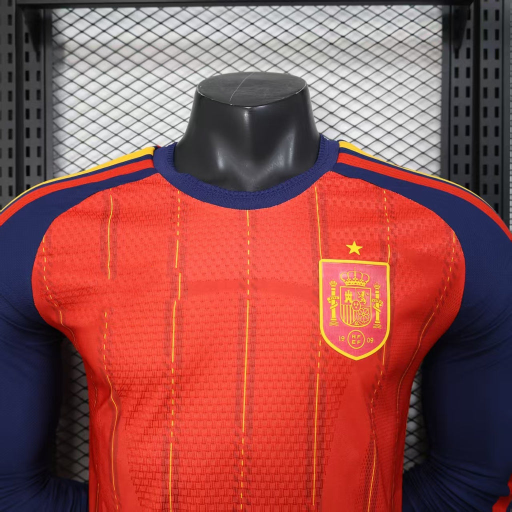 2026-27 Spain Home Player Version Long sleeves